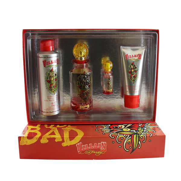 VI56 - Ed Hardy Villain 4 Pc. Gift Set for Women