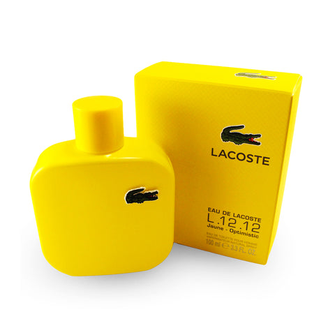 LEJ33M - Eau De Lacoste L.12.12 Jaune Eau De Toilette for Men - Spray - 3.3 oz / 100 ml