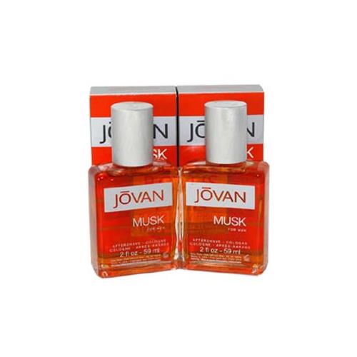 JO20M - Coty Jovan Musk Aftershave/Cologne for Men | 2 Pack - 2 oz / 59 ml - Splash