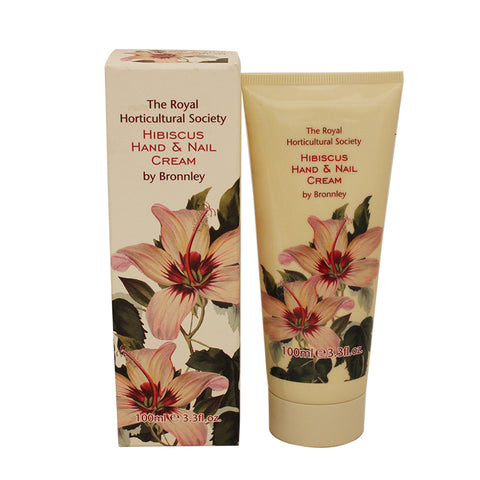 RHH12 - The Royal Horticultural Society Hibiscus Hand & Nail Cream for Women - 3.3 oz / 100 g