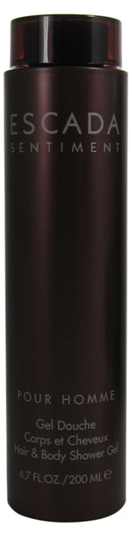 ES38M - Escada Sentiment Hair & Body Shower Gel for Men - 6.7 oz / 200 ml