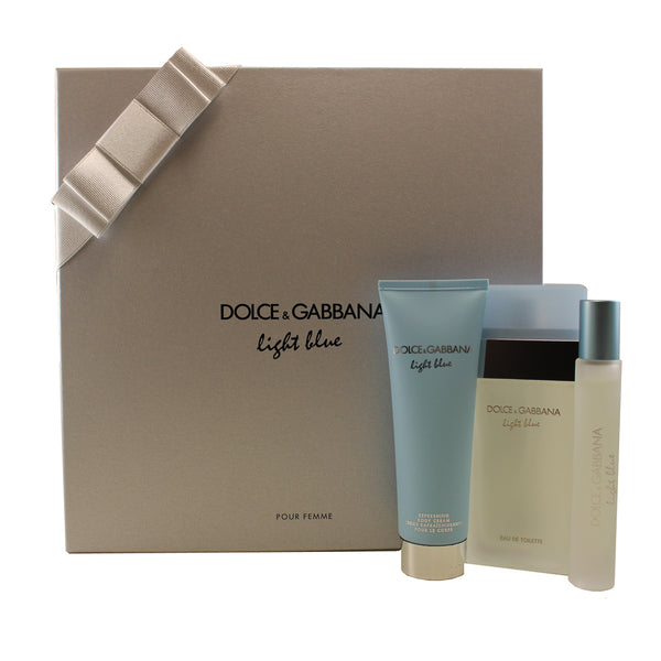 DO703 - Dolce & Gabbana Light Blue 3 Pc. Gift Set for Women