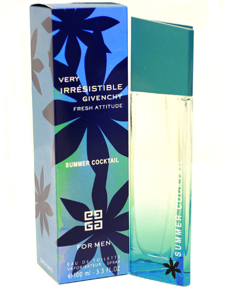 VERFC12 - Very Irresistible Fresh Attitude Summer Cocktail Eau De Toilette for Men - Spray - 3.3 oz / 100 ml