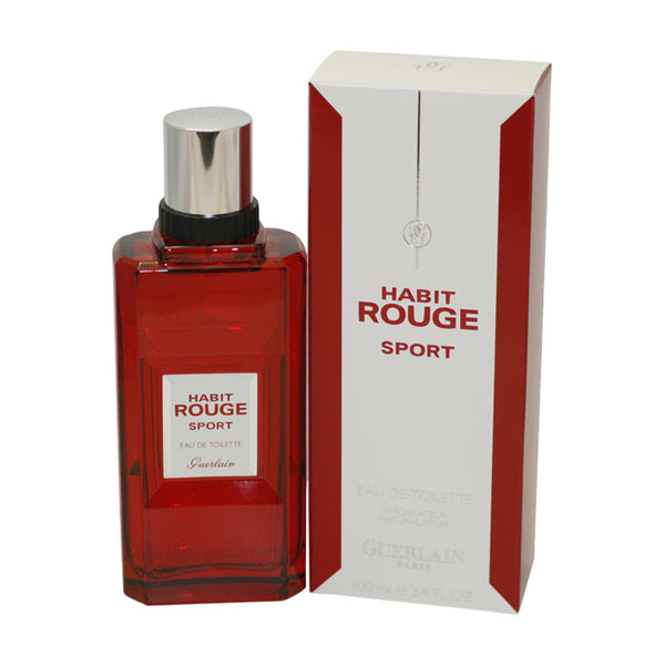 HAS34M - Habit Rouge Sport Eau De Toilette for Men - Spray - 3.4 oz / 100 ml