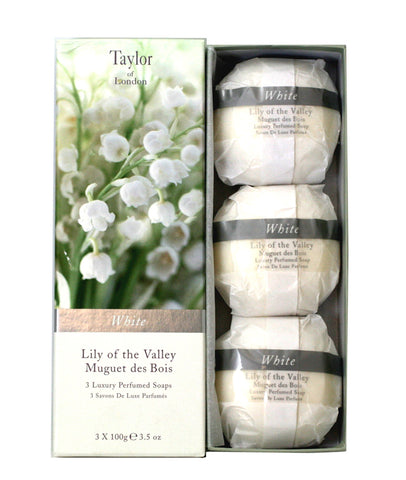 TOL350 - Taylor Of London Lily Of The Valley Muguet Des Boi Soap for Women - 3.5 oz / 105 ml