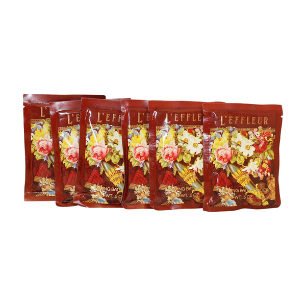 LE49 - L'Effleur Bath Powder for Women - 6 Pack - 0.5 oz / 15 ml
