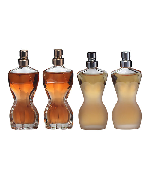 JPG4 - Jean Paul Gaultier Classique 4 Pc. Gift Set for Women - 2 x EDT 0.2 oz + 2 x EDP 0.2 oz Intense