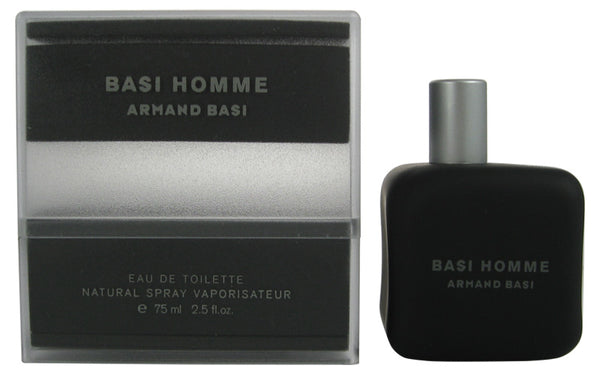 BAS1M - Basi Homme Eau De Toilette for Men - Spray - 2.5 oz / 75 ml