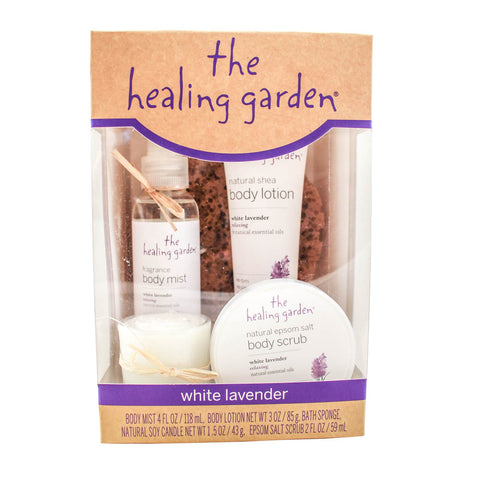 HGWL5 - The Healing Garden White Lavender 5 Pc. Gift Set for Women