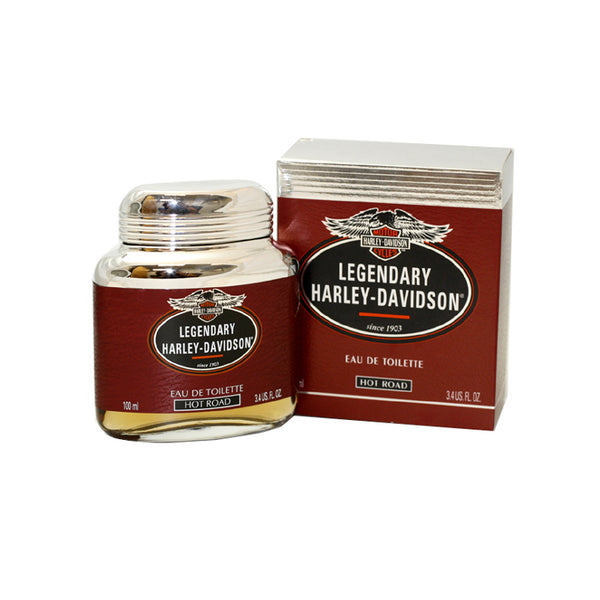 HAR33M - Legendary Harley Davidson Hot Road Eau De Toilette for Men - Splash - 3.4 oz / 100 ml