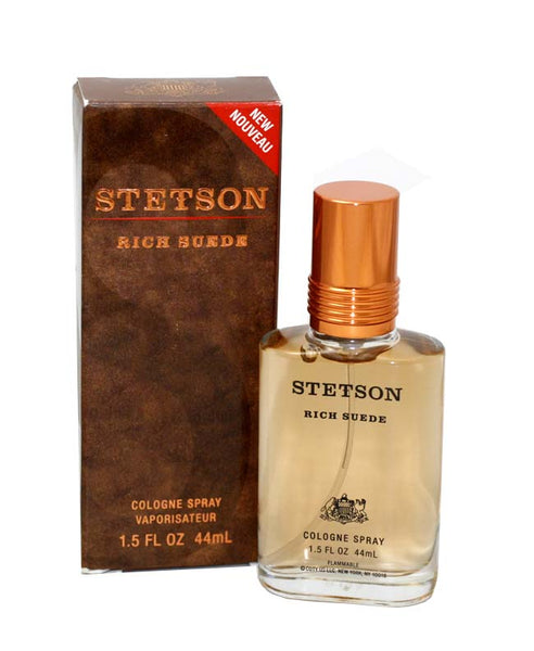 STS10M - Stetson Rich Suede Cologne for Men - Spray - 1.5 oz / 44 ml