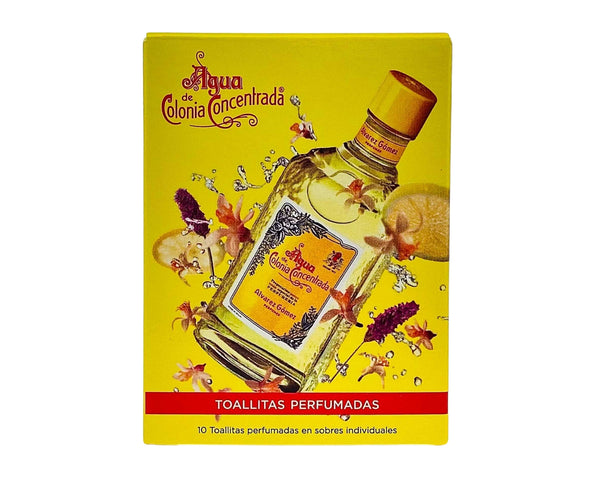 AGC18 - Agua De Colonia Concentrada Parfum Towelettes for Men - 10 Towelettes (mini)