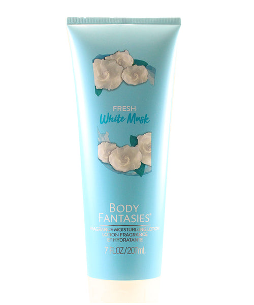 BF37 - Body Fantasies Signature Fresh White Musk Fragrance Moisturizing Lotion 7.0 Oz / 207 Ml for Women