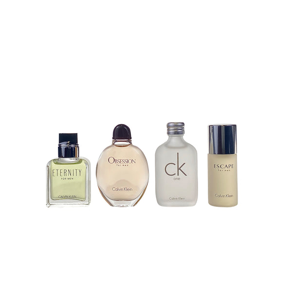 CAL30M - Calvin Klein Collection 4 Pc. Gift Set ( Contains Each Eau De Toilette 0.5 Oz Of Eternity + Obsession + Ck One + Escape  ) for Men by Calvin Klein