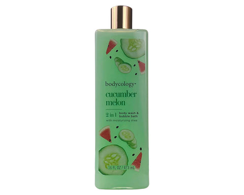CMBY16 - Bodycology Cucumber Melon Body Wash & Bubble Bath for Women - 16 oz / 473 ml