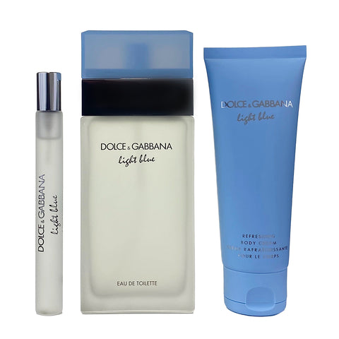 DO706 - 	Dolce & Gabbana Light Blue 3 Pc. Gift Set for Women