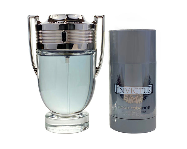 INV59M - Paco Rabanne Invictus 2 Pc. Gift Set for Men - Deo 2.5 oz + EDT 3.4 oz