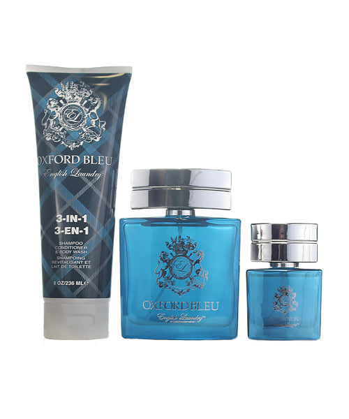 OX37M - English Laundry Oxford Bleu 3 Pc. Gift Set for Men