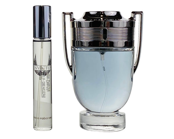 PRI48M - Paco Rabanne Invictus 2 Pc. Gift Set for Men - EDT 0.68 oz + EDT 3.4 oz