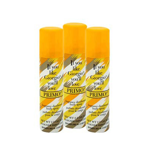 PRIM13 - Parfums de Coeur Primo Deodorant for Women - 3 Pack - 2.5 oz / 75 ml - Body Spray