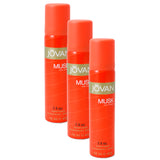 JO672 - Jovan Musk Deodorant for Women - 3 Pack - Spray - 2.5 oz / 75 ml