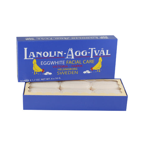 LAT10 - Lanolin Agg Tval Soap for Women - 6 Pack - 1.7 oz / 50 g