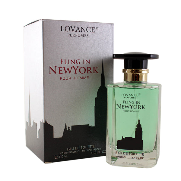 LFN4M - Fling In New York Eau De Toilette for Men - 3.4 oz / 100 ml Spray