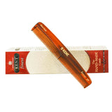 KPC25 - The Hand Made Comb Pocket Comb for Men - Coarse-Fine (6.25in) - 3t