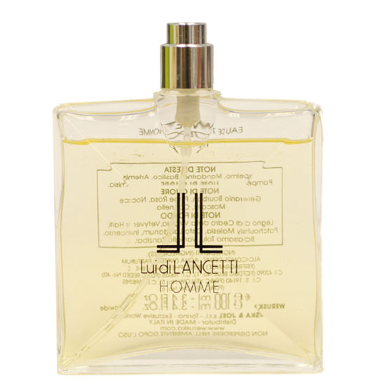 LAN19M - Luidi Lancetti Homme Eau De Toilette for Men - Spray - 3.4 oz / 100 ml - Tester