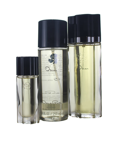 OSG84 - Oscar de la Renta Oscar 3 Pc. Gift Set for Women - Body Mist 8.4 oz + EDT 3.4 oz + EDT 0.5 oz