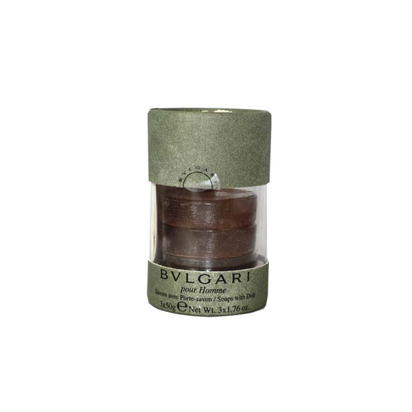 BVLS3M - Bvlgari Pour Homme Soap for Men - 1.7 oz / 50 ml - With Dish