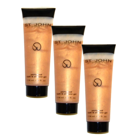 ST188 - St. John Bath & Shower Gel for Women - 3 Pack - 4 oz / 120 ml - Pack