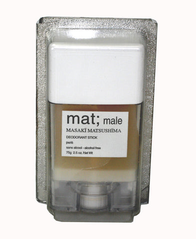 MAT3M - Mat Male Deodorant for Men - Stick - 2.5 oz / 75 g - Alcohol Free
