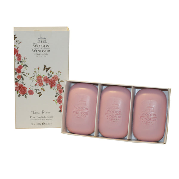 TRUR3 - True Rose Soap for Women - 3 Pack - 3.34 oz / 100 g