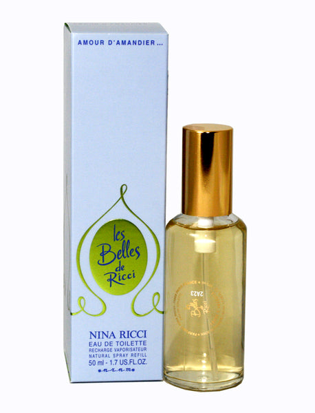 LES17 - Les Belles De Ricci Almond Amour Eau De Toilette for Women - Spray - 1.7 oz / 50 ml - Refill