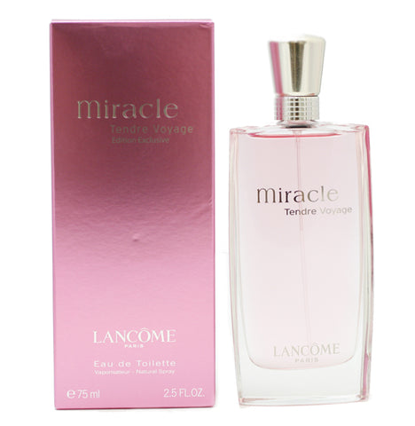 MI129 - Miracle Tendre Voyage Eau De Toilette for Women - Spray - 2.5 oz / 75 ml