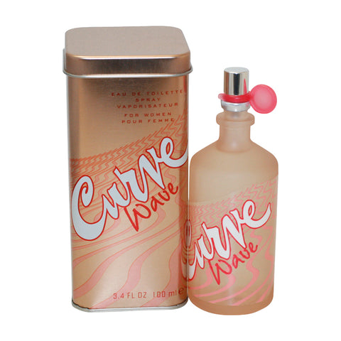 CUR60 - Curve Wave Eau De Toilette for Women - 3.4 oz / 100 ml Spray