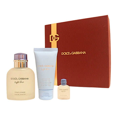 Dolce & Gabbana Light Blue Pour Homme 3 Pc. Gift Set for Men
