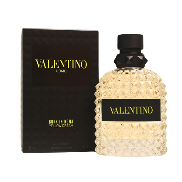 VAYD34M - Valentino Uomo Born In Roma Yellow Dream Eau De Toilette for Men | 3.4 oz / 100 ml - Spray