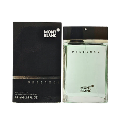 MO41M - Mont Blanc Presence Eau De Toilette for Men - 2.5 oz / 75 ml