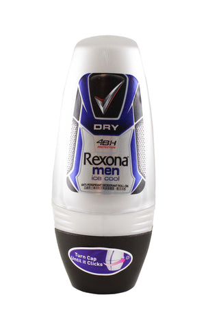 REX48 - Rexona Ice Cool Anti-Perspirant for Men - Roll On - 1.34 oz / 40 ml