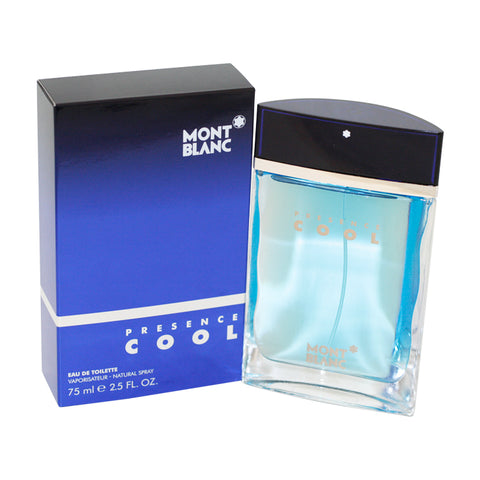 MO49M - Mont Blanc Presence Cool Eau De Toilette for Men - Spray - 2.5 oz / 75 ml