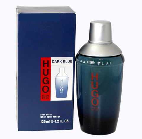 HU31M - Hugo Dark Blue Aftershave for Men - 4.2 oz / 125 ml