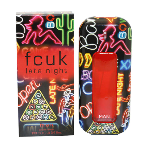 FLN34M - Fcuk Late Night Eau De Toilette for Men - Spray - 3.4 oz / 100 ml