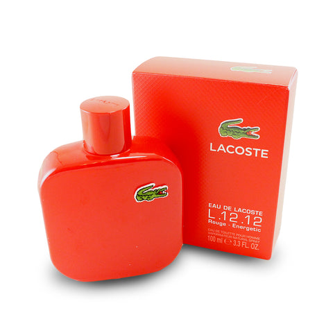 LER33M - Eau De Lacoste L.12.12 Rouge Eau De Toilette for Men - Spray - 3.3 oz / 100 ml