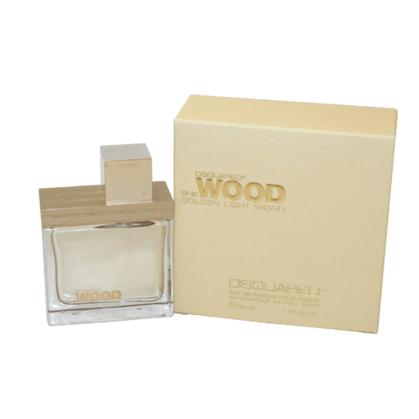 DQG17 - Dsquared2 She Wood Golden Light Wood Eau De Parfum for Women - Spray - 1.7 oz / 50 ml