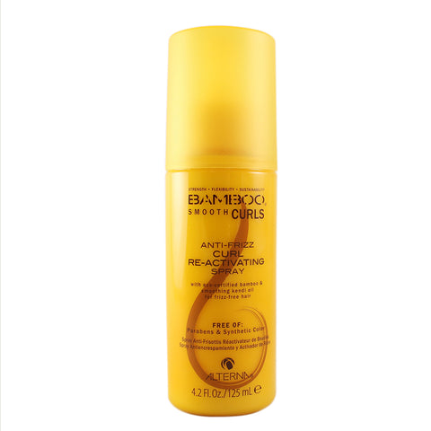 BAM38 - Bamboo Anti-frizz Curl Re-activating Spray for Women - 4.2 oz / 125 ml