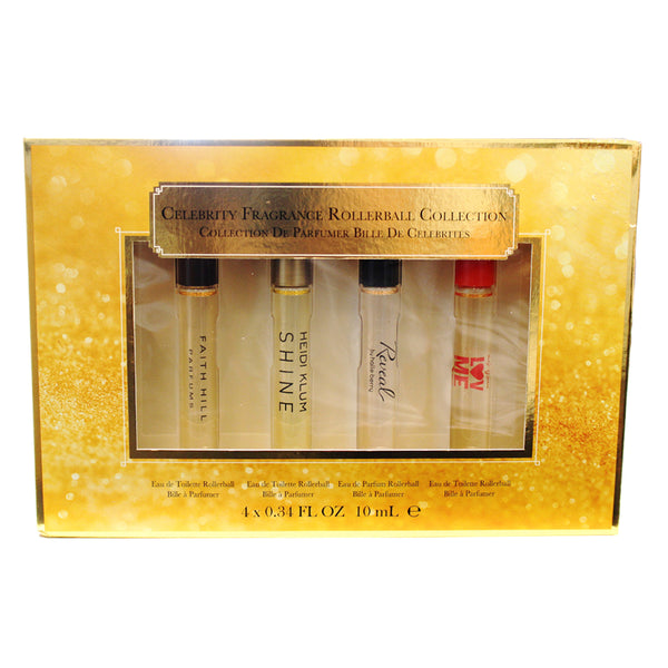 CFL31 - Celebrity Fragrances Rollerball Collection 4 Pc. Gift Set for Women