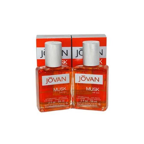 JO20M - Coty Jovan Musk Aftershave/Cologne for Men | 2 Pack - 2 oz / 59 ml - Splash