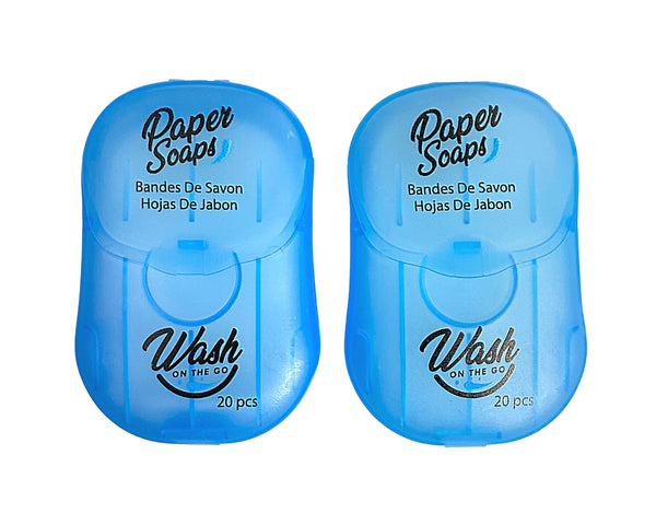 WGBLU2 - Original Wash on the Go Paper Soap Soap Unisex - Blue 2 Pack
